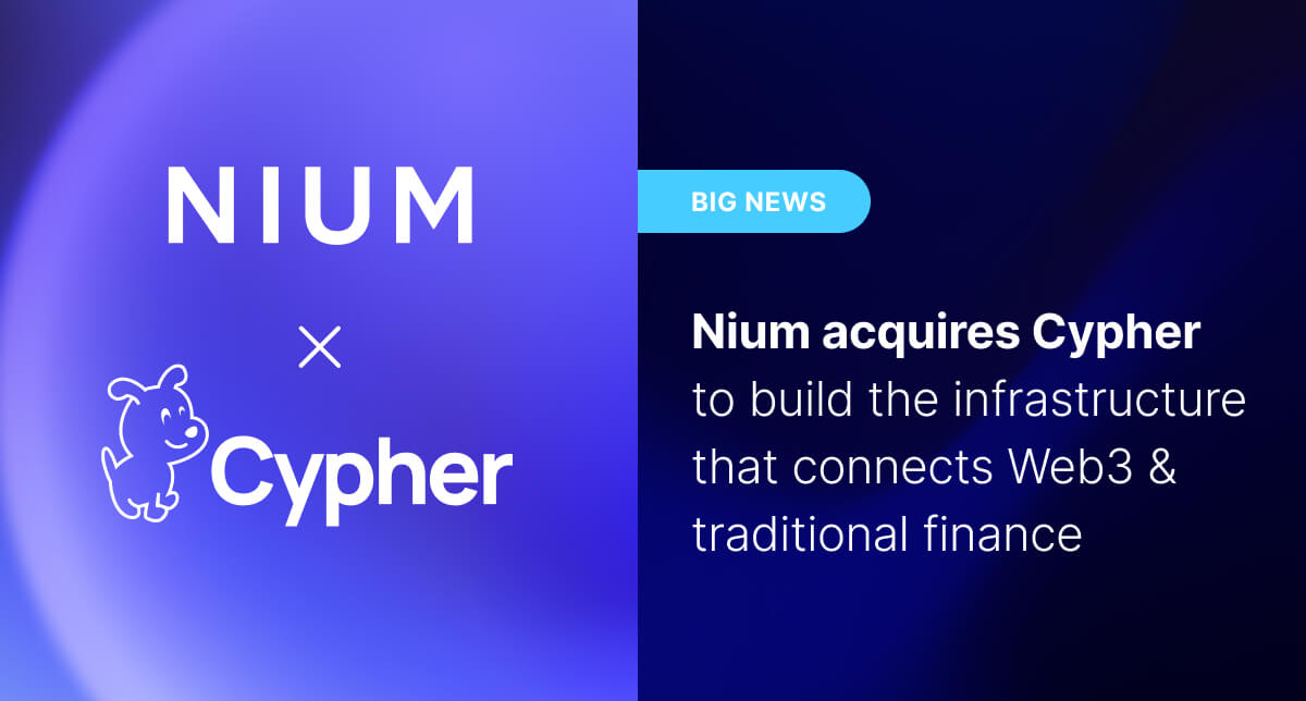 转折点:Nium 与 Cypher 联手,开启稳定币领域最大的 B2B 应用场景