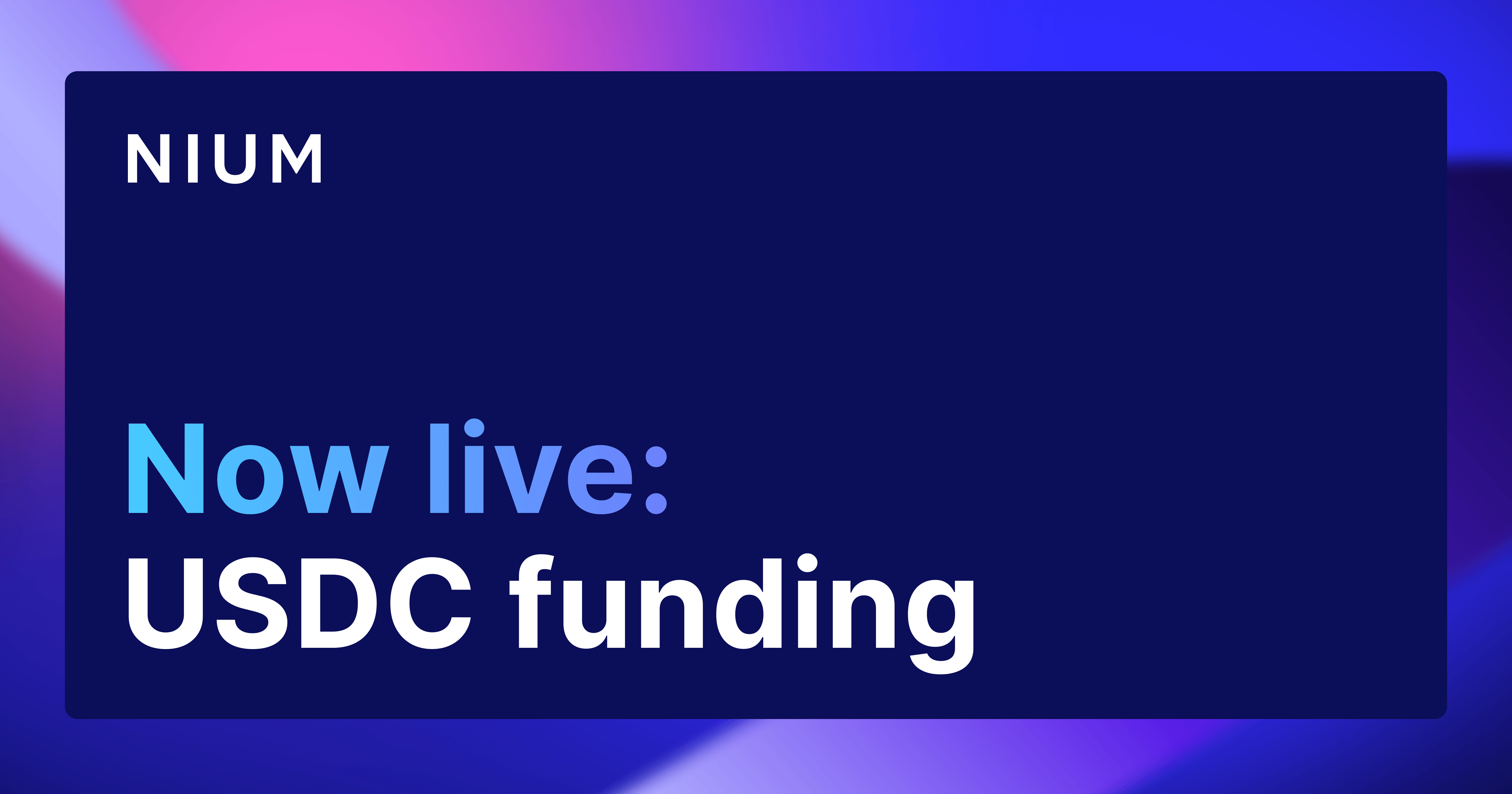 Fund Global Payouts in USDC with Nium